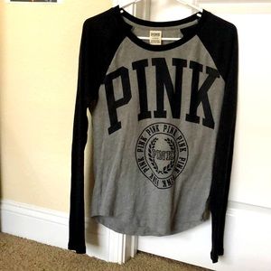 Pink Victoria’s Secret Graphic Long Sleeve Tee!